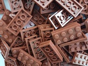 LEGO 3020 2x4 płytka brązowa Reddish Brown komplet 10 szt NOWY