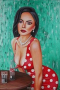 Obraz akrylowy Pin-up girl 40x60cm