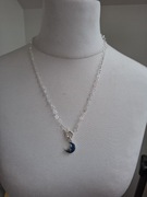 Naszyjnik handmade ze stali nierdzewnej z żywicy epoksydowej 