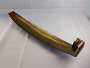 Duży świecznik metalowy - Emil Funk - mosiądz młotkowany