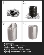 Srebrny wodoszczelny pokrowiec opony 13-17 cali 