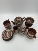 Serwis ceramika bułgarska vintage PRL