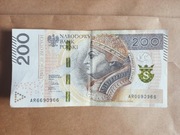 Banknot 200zł radar AR6690966