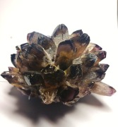 Kwarc dymny z ametystem – efektowna szczotka kryształów 