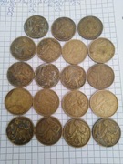 Lot monet obiegowych 1 korona czechoslowacja 