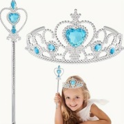 ELSA Berło i korona do SUKIENKA STRÓJ KSIĘŻNICZKI LODU NA BAL KARNAWAŁ