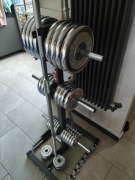 Zestaw do ćwiczeń hms Chrome siłownia ciężary