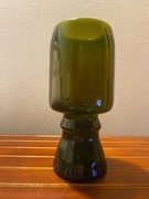 Zielony wazon Zbigniew Horbowy Huta Sudety antico dealny stan 16,5 cm