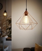 Lampa wisząca miedziana druciana loft Tarbes 94194 EGLO