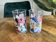 Dwie szklanki Mickey Mouse Donald Duck Disney
