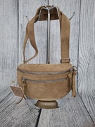 Torebka nerka , kolor Camel  Eko zamsz Cudowna Paolo Bgs