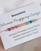 Bransoletka z kamieni naturalnych talizman pozytywnej energii 