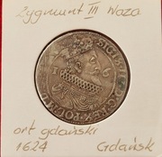 Zygmunt III Waza Ort Gdański 1624 Gdańsk