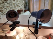 LAMPKA ZACISKOWA BIURKOWA NIEBIESKA INGA C120A CENA ZA DWIE SZTUKI!