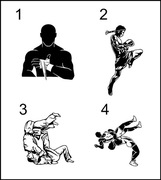 Naklejka na samochód, auto, BOKS KICK BOXING