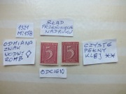 2szt. znaczki Mi 158 odcień BŁĄD Niemcy 1921r. CYFRY Rzesza czyste ** Reich