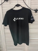 Męski czarny, tshirt Cube, B&C colection m
