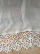 Firana, firanka ecri gładka, dołem gipiura