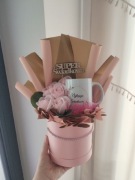 Podziękowanie dla świadkowej flowerbox prezent kubek najlepsza świadkowa 