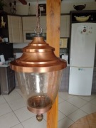 Miedziana lampa.