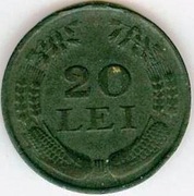 RUMUNIA 20 LEI 1943 - ładny stan