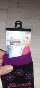 Nowe skarpetki 78% bawełna Hannah Montana Disney r. 32-34 czarne
