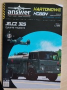 Model kartonowy Jelcz 325 cysterna wojskowa