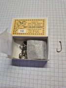 JAPOŃSKIE HACZYKI - MARUTO 100 szt, roz 10 - brąz oczko