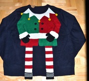 18* Nutmeg Świąteczny sweter Elf Skrzat  3XL