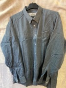 Szaro ciemna koszula męska