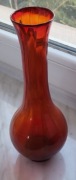 Wazon szklany rubinowy PRL? 