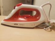 Żelazko parowe Braun TexStyle 1 SI1019 Red/white blokada kapania