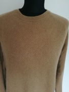 Kaszmir 100% Sweter Wełna R S M Karmel Kaszmirowy Puch Miękki