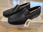 Mokasyny skórzane Geox U Ascanio B czarne skórzane skóra naturaln męskie 41