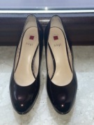 HÖGL bordo burgund metaliczne szpilki 38,5 idealne!! Sylwester!