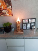 Lampka nocna z drewna