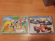 Puzzle Disney 200el. + Puzzle Formuła 1 184el. 