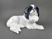 Meissen Miśnia Pekińczyk pies figurka Bardzo rzadka