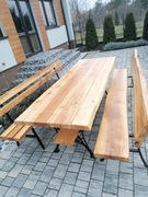 Nowoczesny, olchowy zestaw mebli ogrodowych, loft