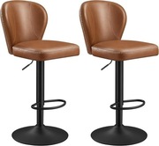 Hoker barowy obrotowy 360° – zestaw 2, regulacja wysokości, oparcie