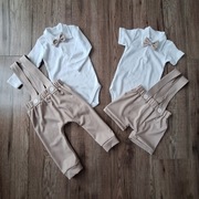 Ubranka chłopięce rozm.80 beż 