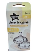 TOMMEE TIPPEE Smoczki silikonowe do butelki 2 szt. 3+