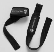 Gymreapers Lifting Straps - PASKI DO MARTWEGO CIĄGU - czarne (białe logo)