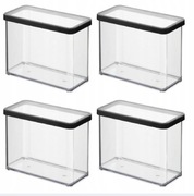 Pojemniki Rotho Loft 2.1 l czarne 4 szt.