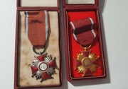 MEDAL PRL ZŁOTY SREBRNY KRZYŻ ZASŁUGI PLUS ETUI