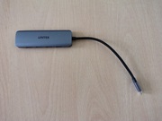 Hub USB Reinston EHUB06 Szary 5w1 PD HDMI USB SD