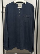 Koszulka z długim rękawem ANGELO LITRICO granatowa XXXL