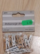 Spinacze drewniane 24 szt. 2.5 cm