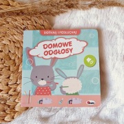 Domowe odgłosy dotknij i posłuchaj książeczka interaktywna z dźwiękami