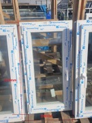 OKNO PVC BIAŁE KOMMERLING TRZY SZYBOWE 590x1135 mm